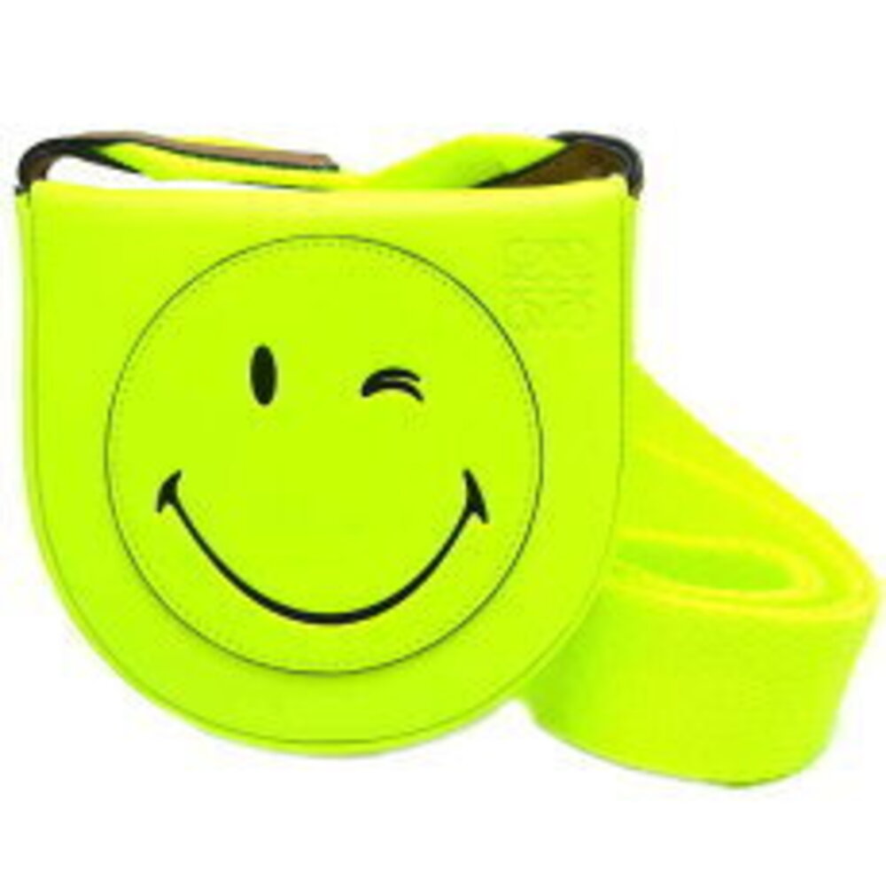 Loewe Paulas Ibiza Smiley World Heel Leather Yellow
